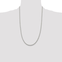 Sterling Silver 3.1mm Flat Rope Chain - 2