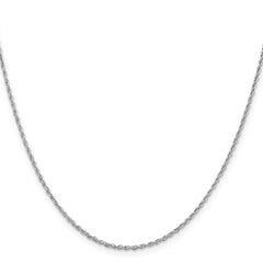 Sterling Silver Rhodium-plated 1.6mm Loose Rope Chain - 4