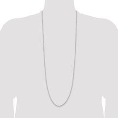 Sterling Silver 2.6mm Round Box Chain - 5