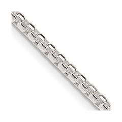 Sterling Silver 2.6mm Round Box Chain - 3