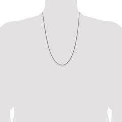 Sterling Silver Antiqued 1.6mm Solid Square Spiga Chain - 3