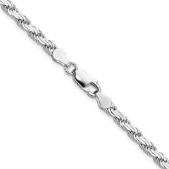 Sterling Silver 3.65mm Flat Rope Chain - 2