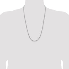 Sterling Silver 3.65mm Flat Rope Chain