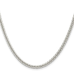 Sterling Silver 3mm Square Spiga Chain - 3