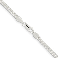 Sterling Silver 3mm Square Spiga Chain - 3