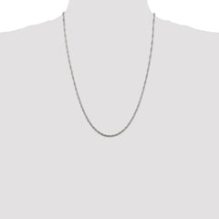 Sterling Silver 2.5mm Loose Rope Chain - 4