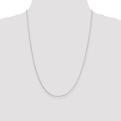 Sterling Silver 1.6mm Oval Fancy Rolo Chain - 2