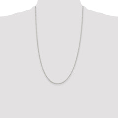 Sterling Silver 1.6mm Oval Fancy Rolo Chain - 3
