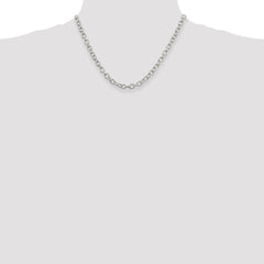 Sterling Silver 6.25mm Fancy Patterned Rolo Chain - 4