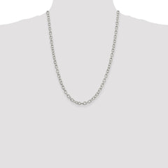 Sterling Silver 6.25mm Fancy Patterned Rolo Chain - 3