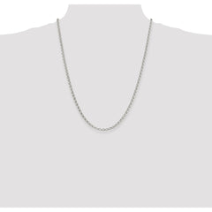 Sterling Silver 4mm Rolo Chain - 5