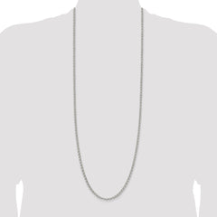 Sterling Silver 4mm Rolo Chain - 18