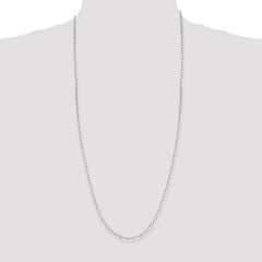 Sterling Silver 2.75mm Elongated Open Link Chain - 3