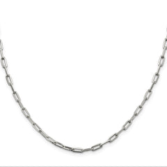 Sterling Silver 3.25mm Elongated Open Link Chain - 7