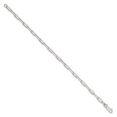 Sterling Silver 4.25mm Elongated Open Link Chain - 7