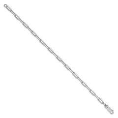 Sterling Silver Rhodium-plated 4.25mm Elongated Open Link Chain - 4