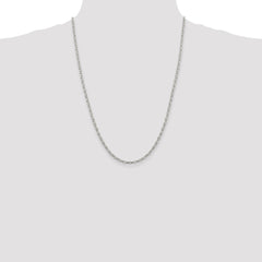 Sterling Silver 3mm Fancy Patterned Rolo Chain - 2