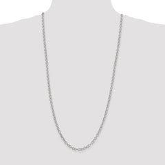 Sterling Silver 4.55mm Fancy Patterned Rolo Chain - 3