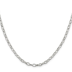 Sterling Silver 3.75mm Fancy Patterned Rolo Chain - 5