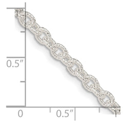 Sterling Silver 3.75mm Fancy Rolo Chain - 3