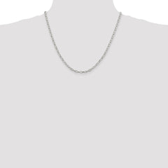 Sterling Silver 3.75mm Fancy Patterned Rolo Chain - 3