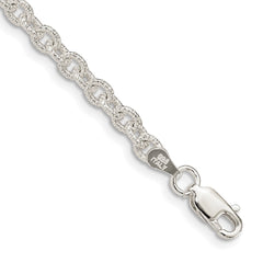 Sterling Silver 3.75mm Fancy Rolo Chain - 3