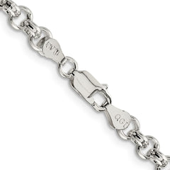 Sterling Silver 5mm Rolo Chain - 4