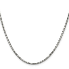 Sterling Silver 2.4mm Corona Chain - 2