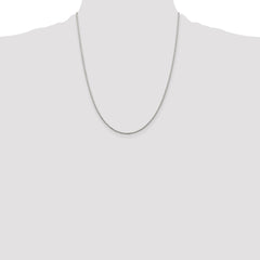 Sterling Silver 1.3mm Loose Rope Chain w/4in ext.