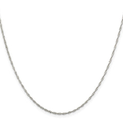 Sterling Silver 1.4mm Singapore Chain - 6