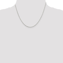 Sterling Silver 1.4mm Singapore Chain - 5