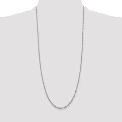 Sterling Silver 2.25mm Singapore Chain - 6