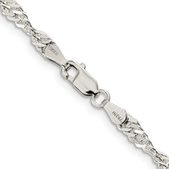 Sterling Silver 3.5mm Singapore Chain - 5