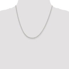 Sterling Silver 3.4mm Oval Cable Chain - 2