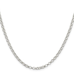 Sterling Silver 3.5mm Rolo Chain - 10