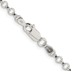 Sterling Silver 3.5mm Rolo Chain - 10