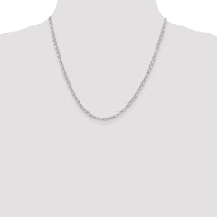 Sterling Silver 3.5mm Rolo Chain - 11