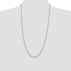 Sterling Silver 3.5mm Rolo Chain - 8