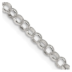 Sterling Silver 4mm Rolo Chain - 21