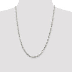 Sterling Silver 4.6mm Rolo Chain - 7