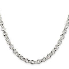 Sterling Silver 6.1mm Cable Chain - 5