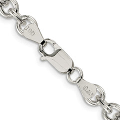 Sterling Silver 6.1mm Cable Chain - 5