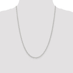 Sterling Silver 3.5mm Fancy Cable Chain - 5