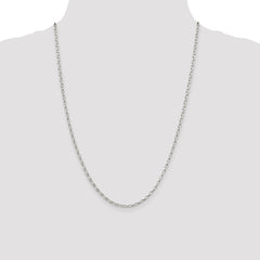 Sterling Silver 2.5mm Oval Fancy Rolo Chain - 6