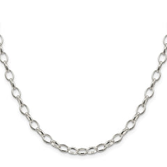 Sterling Silver 5mm Fancy Rolo Chain - 2