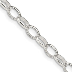Sterling Silver 5mm Fancy Rolo Chain - 2