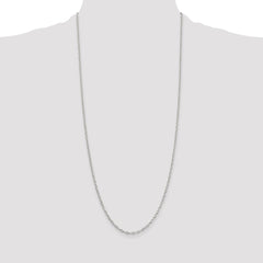 Sterling Silver 2.25mm Oval Cable Chain - 6