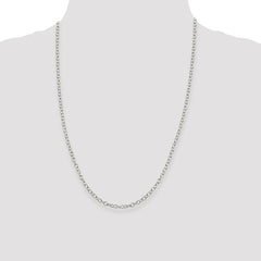 Sterling Silver 3.75mm Oval Cable Chain - 6