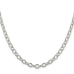 Sterling Silver 5.3mm Oval Cable Chain - 6