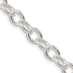 Sterling Silver 6.8mm Oval Cable Chain - 2